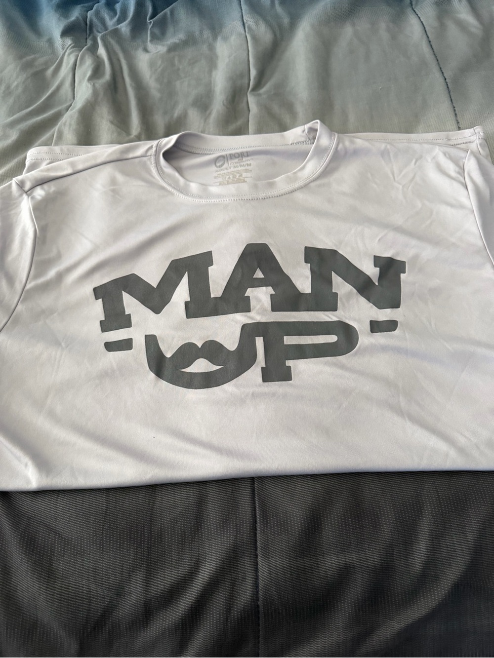 Logo Crewneck T-Shirt - White/Gray